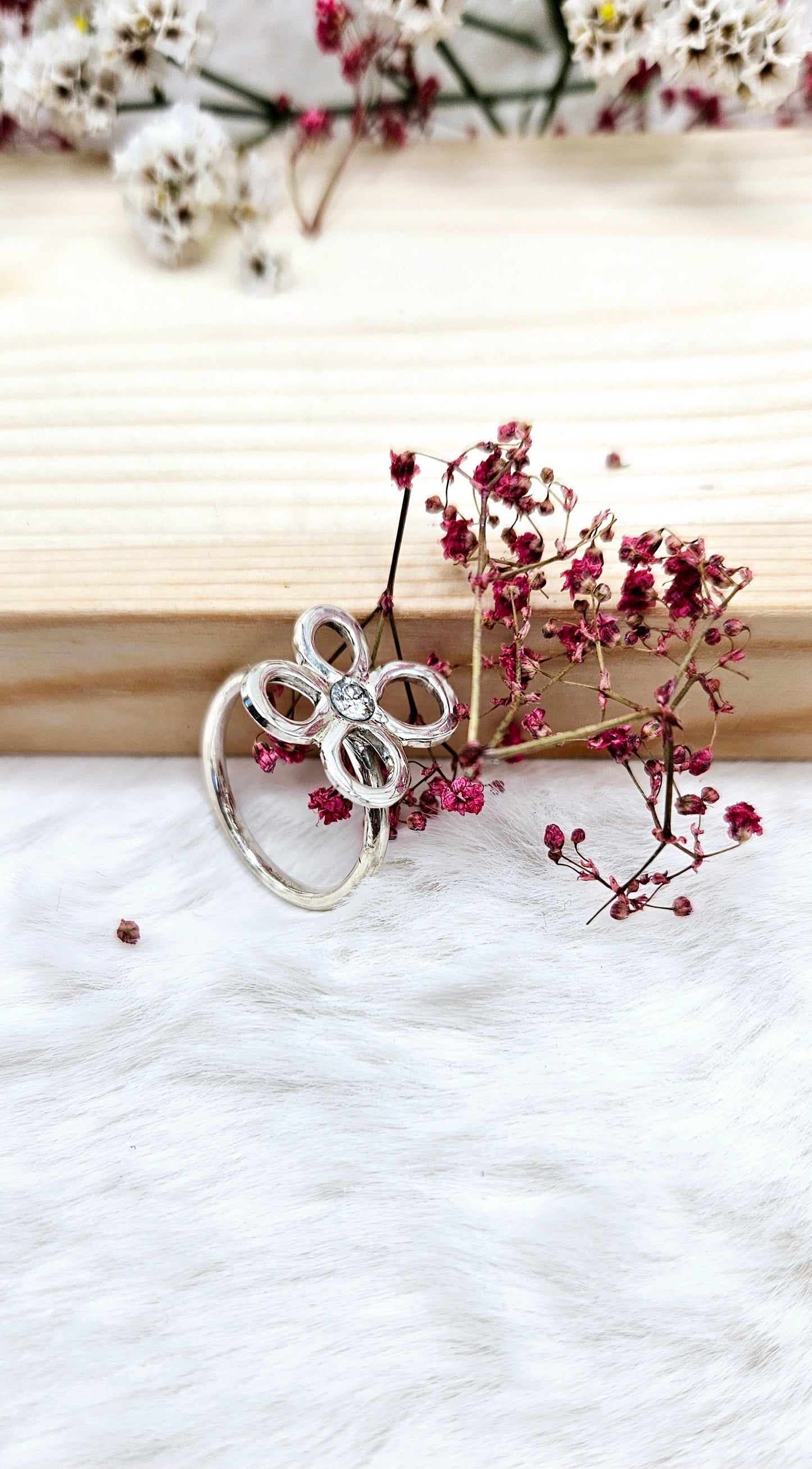 Bague - Fleur (Argent 925)