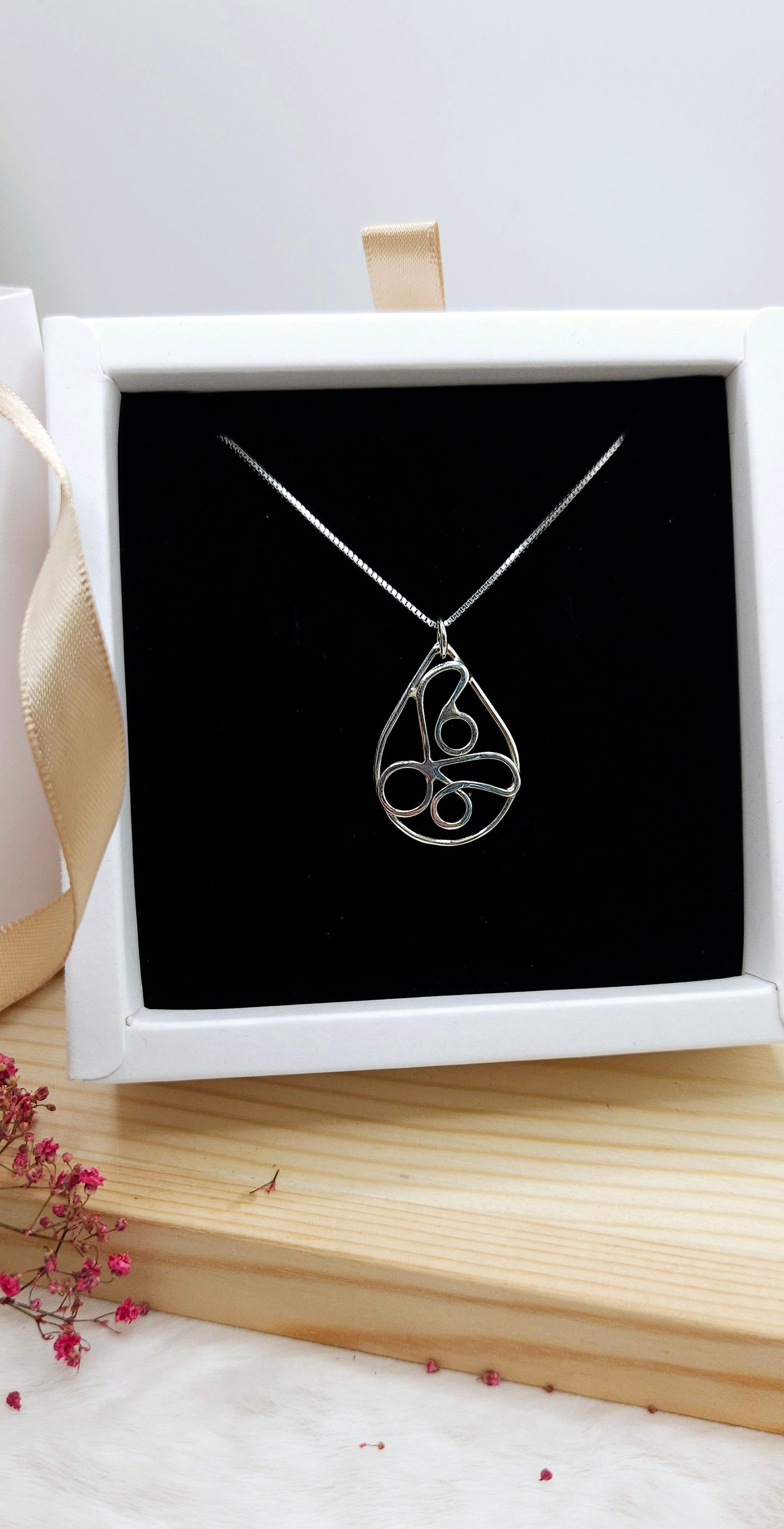 Collier - Yoga Symbol méditation (Argent 925)