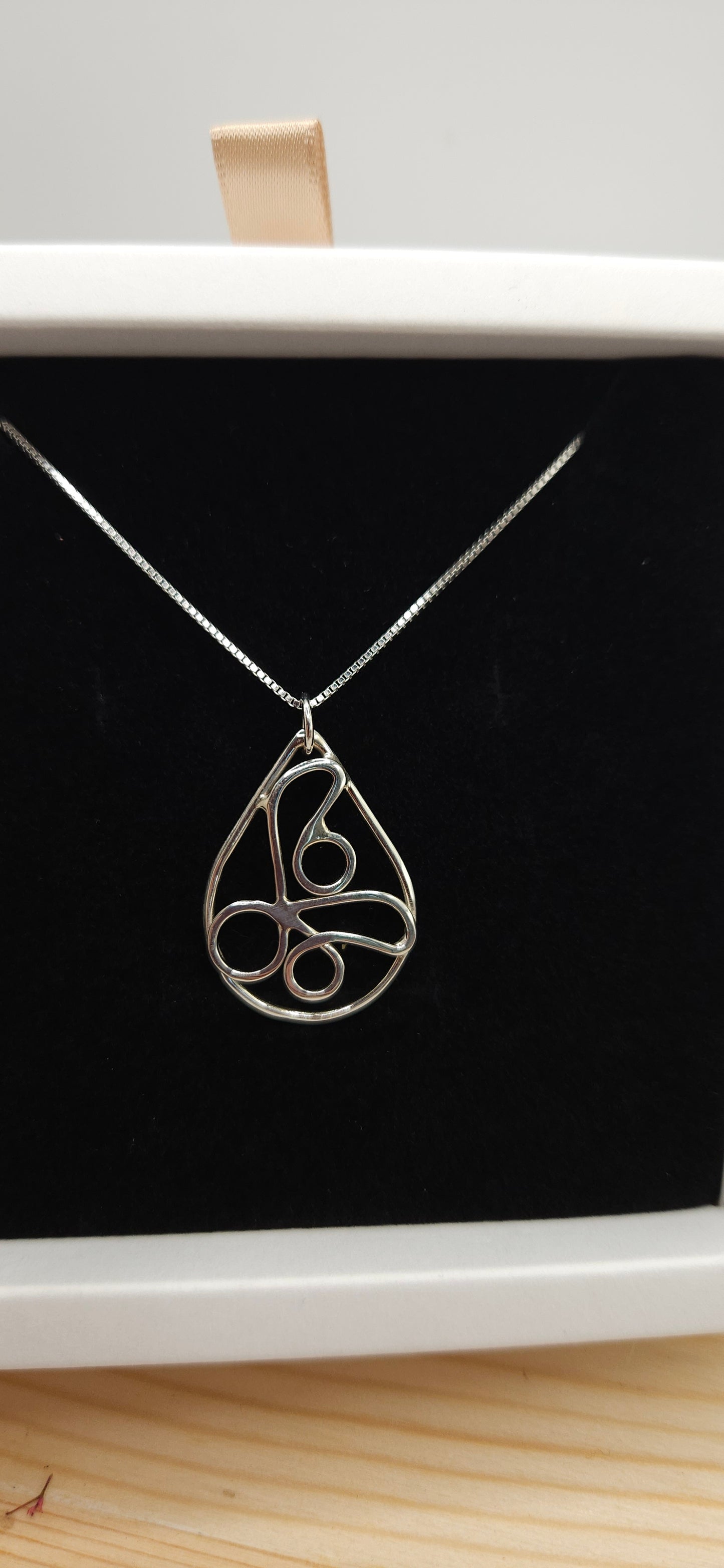 Collier - Yoga Symbol méditation (Argent 925)