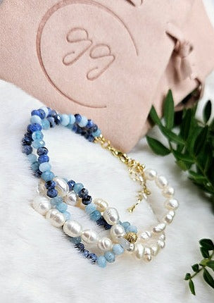 Bracelet - Lapis § Aigue-Marine